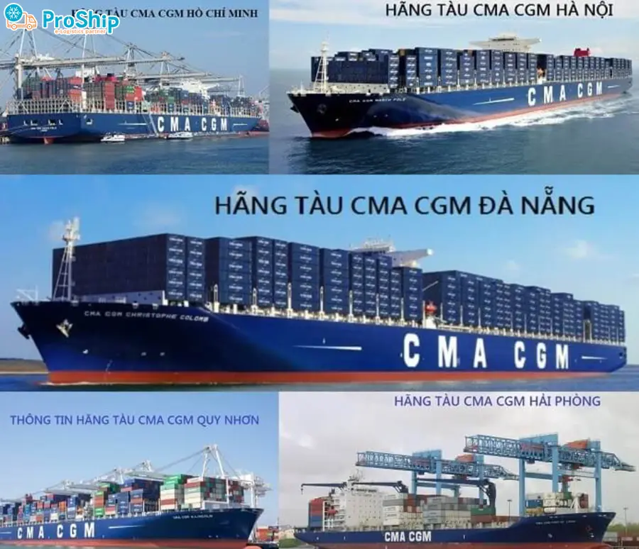 Which country of CMA CGM shipping lines of? What is the scale?