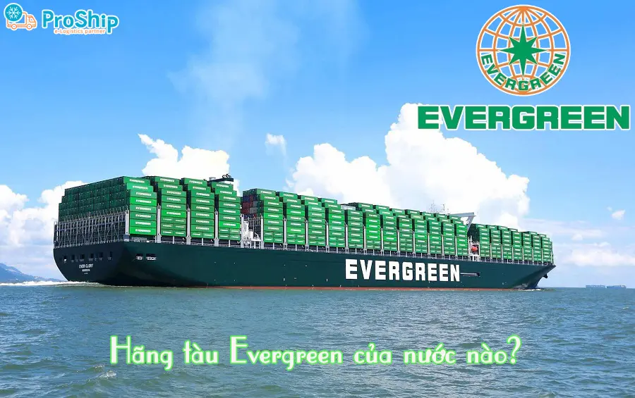 Which country of Evergreen shipping lines? How is the scale?