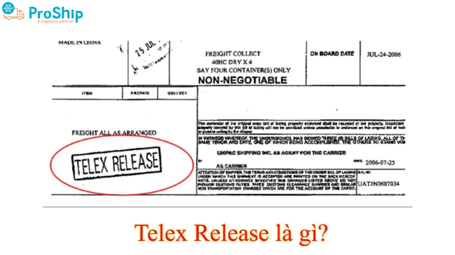 Telex Release là gì? Đóng vai trò ra sao trong giao nhận quốc tế?