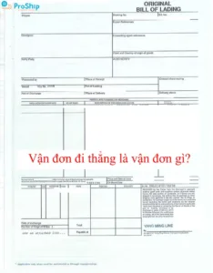 What is the bills of lading straight? What is it? What effect?