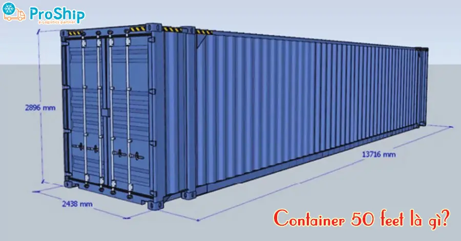 What is the 50 -foot container? Which field is applied?