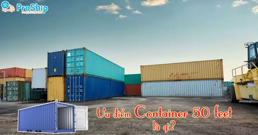 What is the 50 -foot container? Which field is applied?