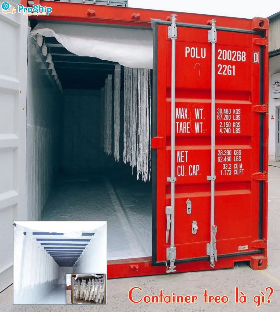 Container treo là gì? Chức năng chính của chúng là chở gì?