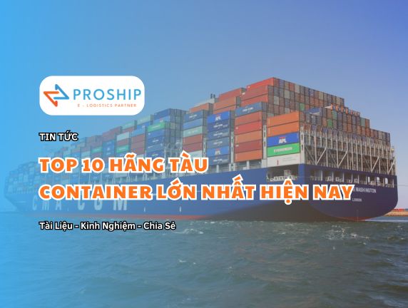 Top 10 hãng tàu container quốc tế lớn nhất hiện nay