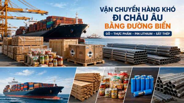 Vận chuyển hàng khó đi Châu Âu bằng đường biển